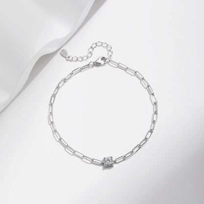 D Color 0.3 Moissanite Diamond 925 Sterling Silver Bracelet