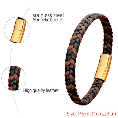 Braided Leather Bangle/Bracelet