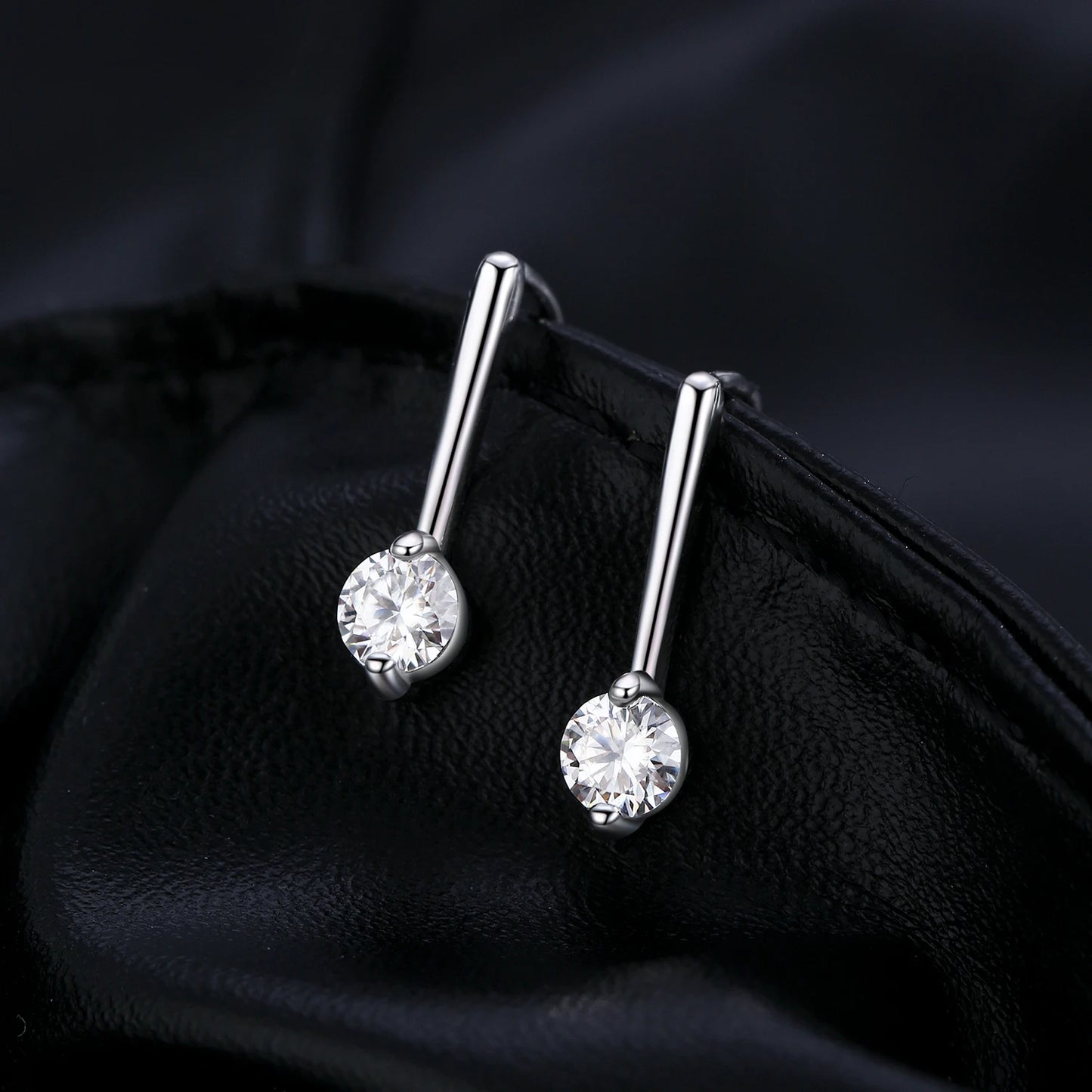 Moissanite Diamond Drop Earrings 925 Sterling Silver