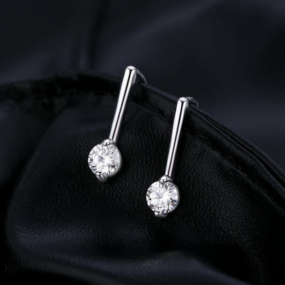 Moissanite Diamond Drop Earrings 925 Sterling Silver