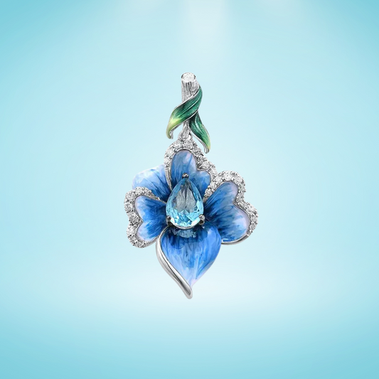 Fioritura d'Azzurro - Pendant