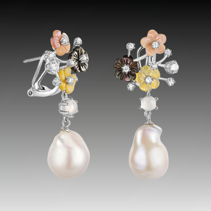 Fioritura di Perle - Earrings