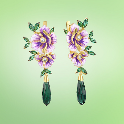 Lampadario Verde - Earrings