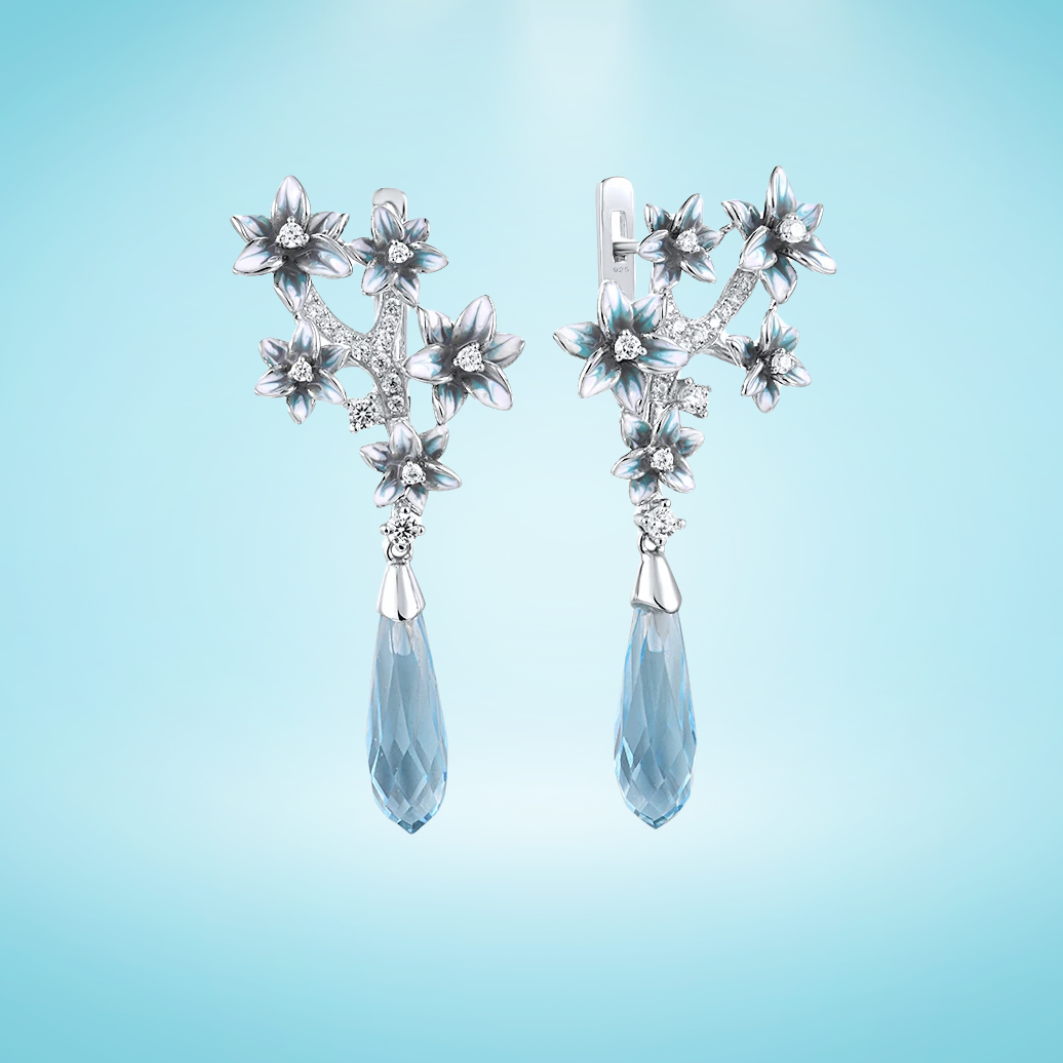 Lampadario Blu - Earrings