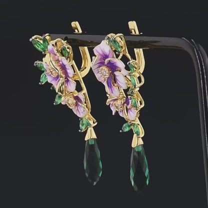 Lampadario Verde - Earrings