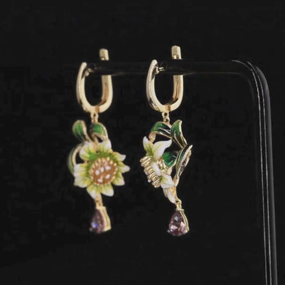 Fioritura Dorata - Earrings