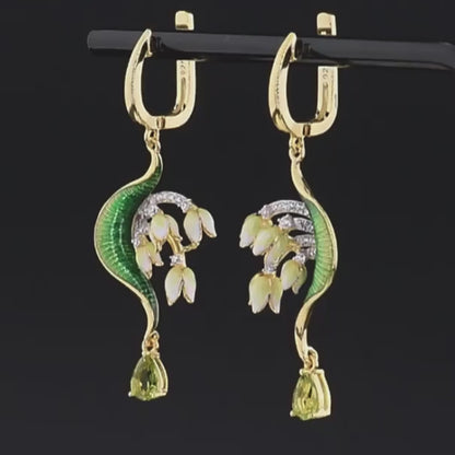 Grappolo di Foglie - Earrings